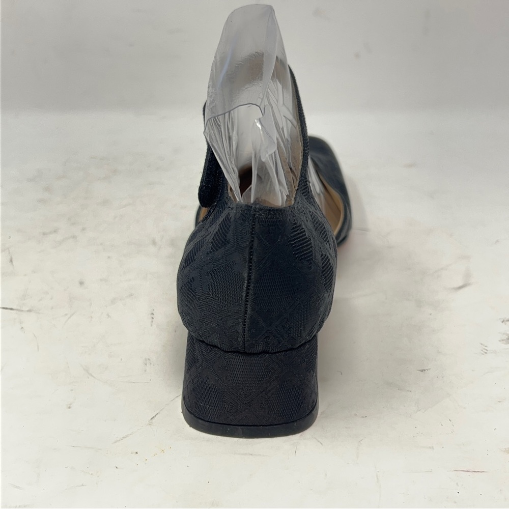 Ferragamo NWOT Vintage Black Textured Mary Jane Flats. - Picture 4 of 11